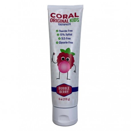 Coral toothpaste Kids Bubblegum flavor Home